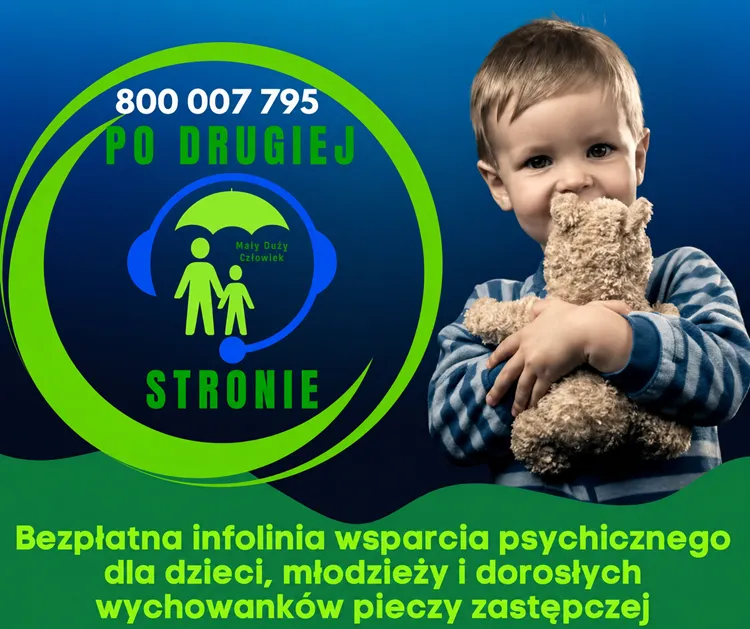 Infografika dotycząca infolinii wsparcia psychicznego - Po Drugiej Stronie