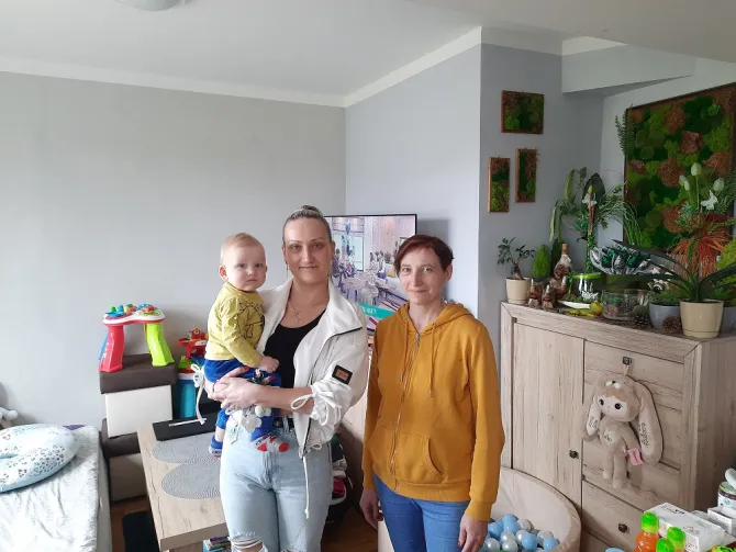 Mieszkańcy jednego z mieszkań treningowych