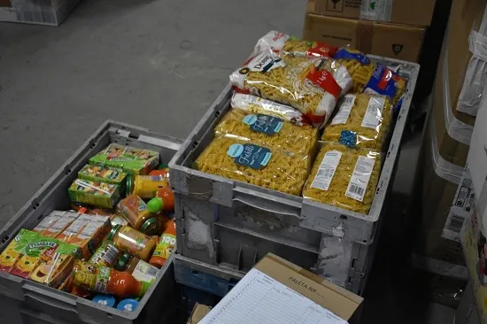 Produkty, które zostały przekazane dla miasta Dubno